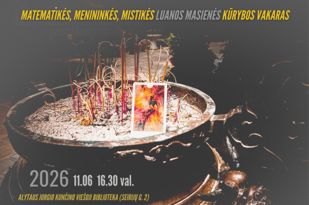 Matematikės, menininkės, mistikės Luanos Masienės kūrybos vakaras